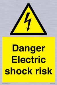 Danger Electric shock risk